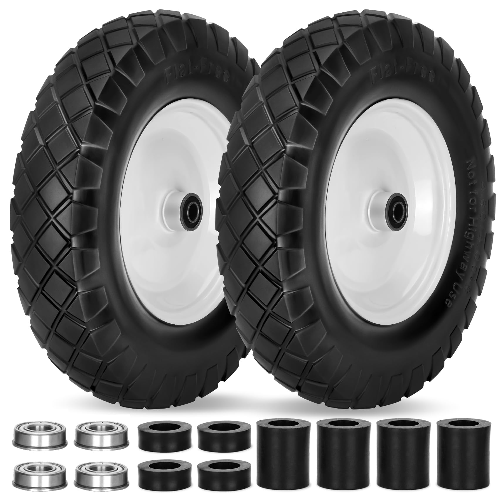 Pontuss front view of complete 16 inch wheel showing durability benefit