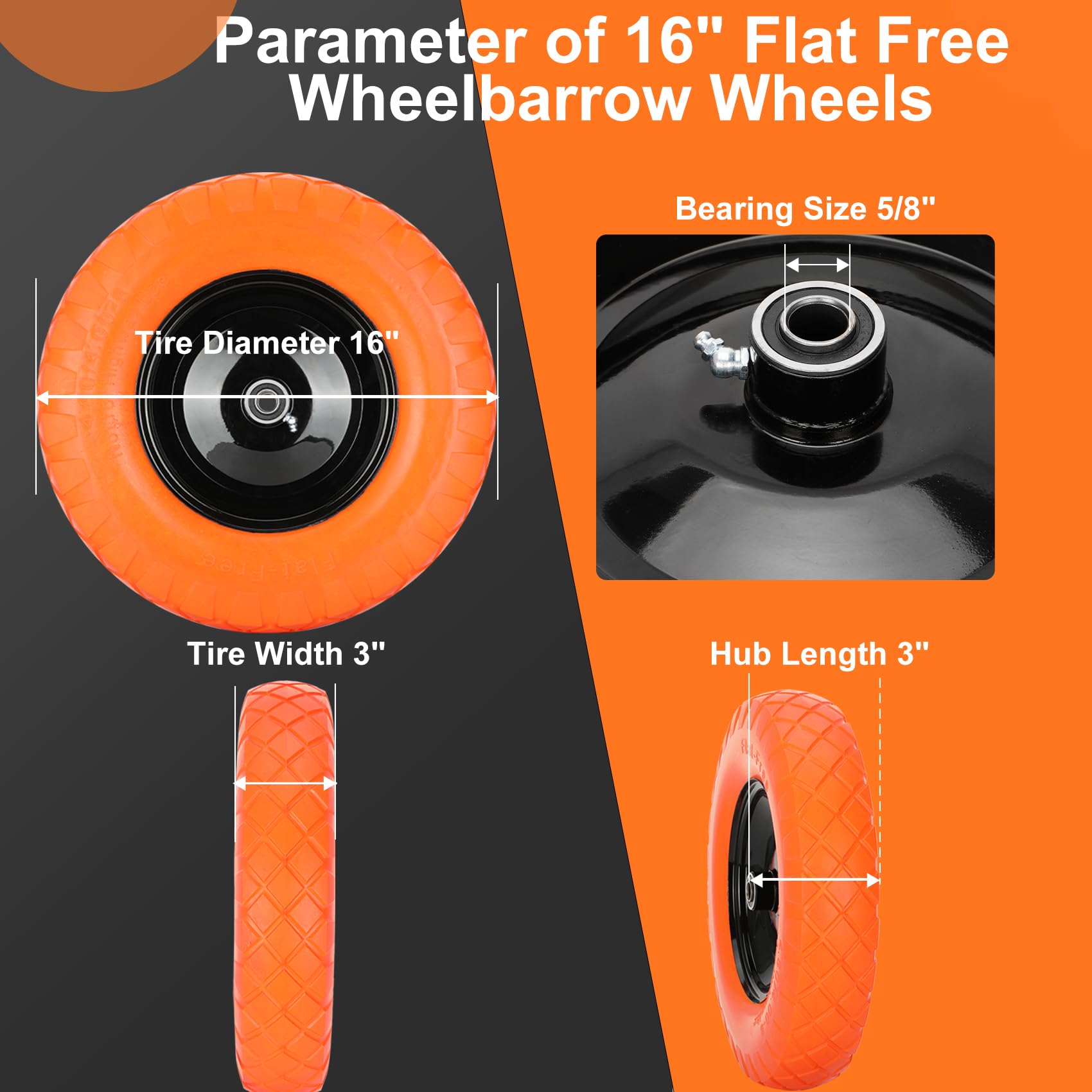 Pontuss side profile highlighting tread and rim for long-lasting traction