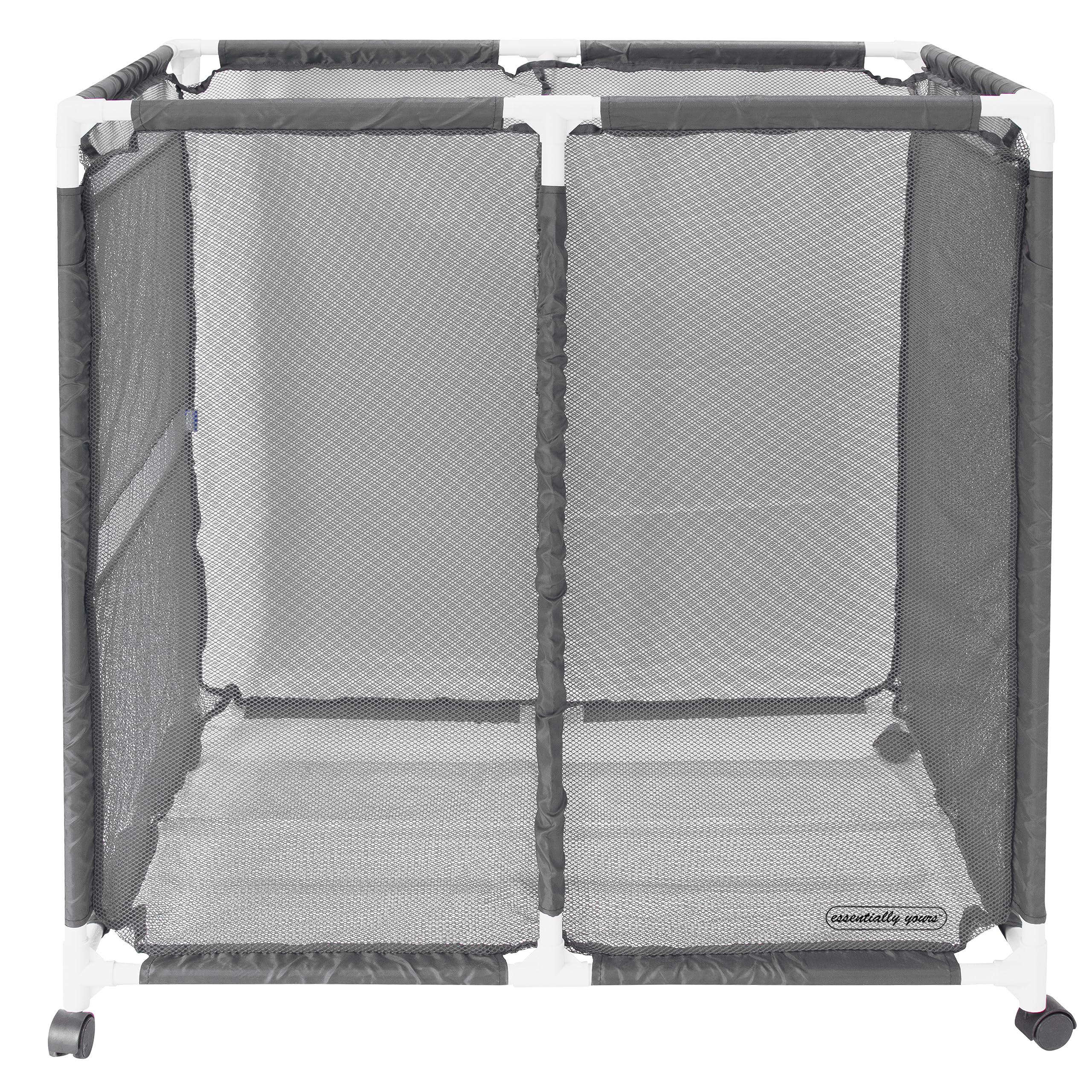 Pool Bins side profile assembled showing capacity for floats and noodles benefit