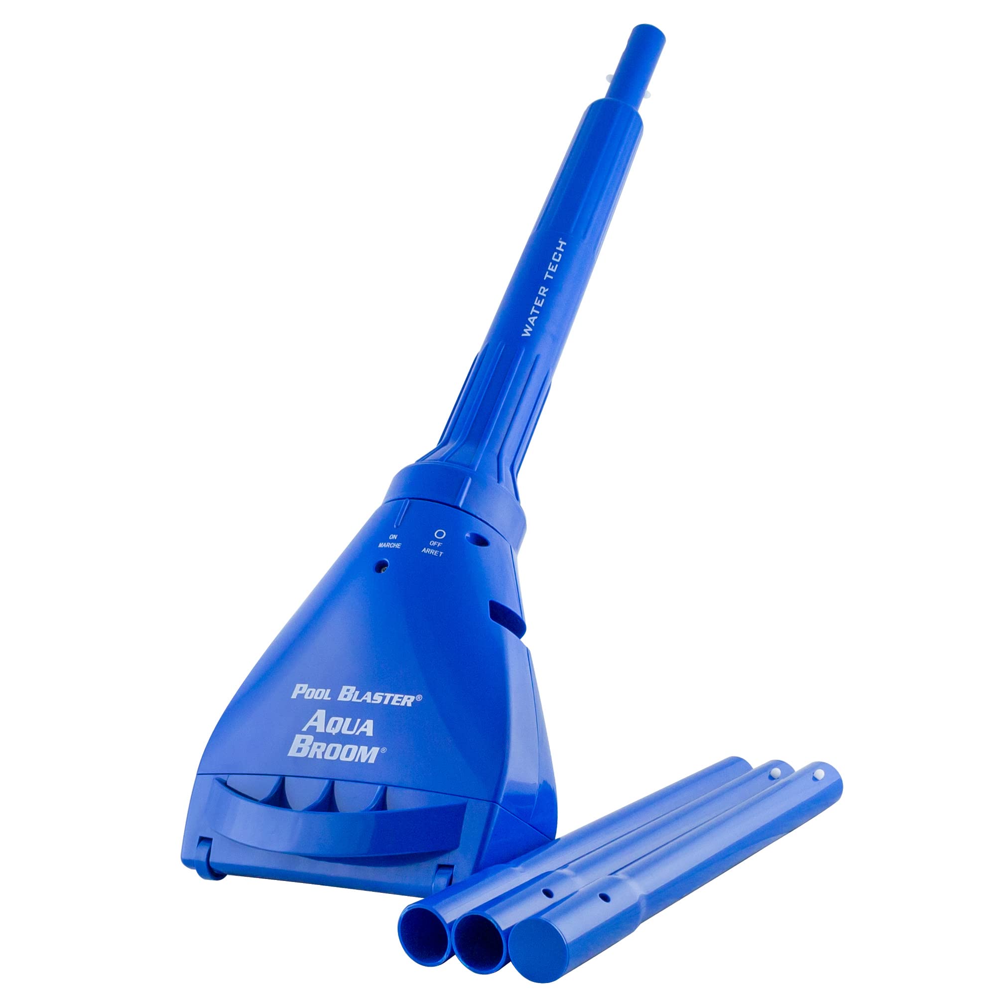 POOL BLASTER Aqua Broom XL front view showing large head and controls for faster cleaning