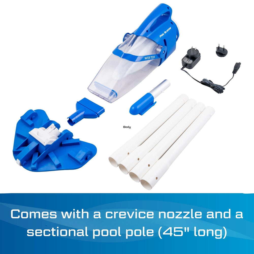 POOL BLASTER removable filter elements ready for rinsing and maintenance