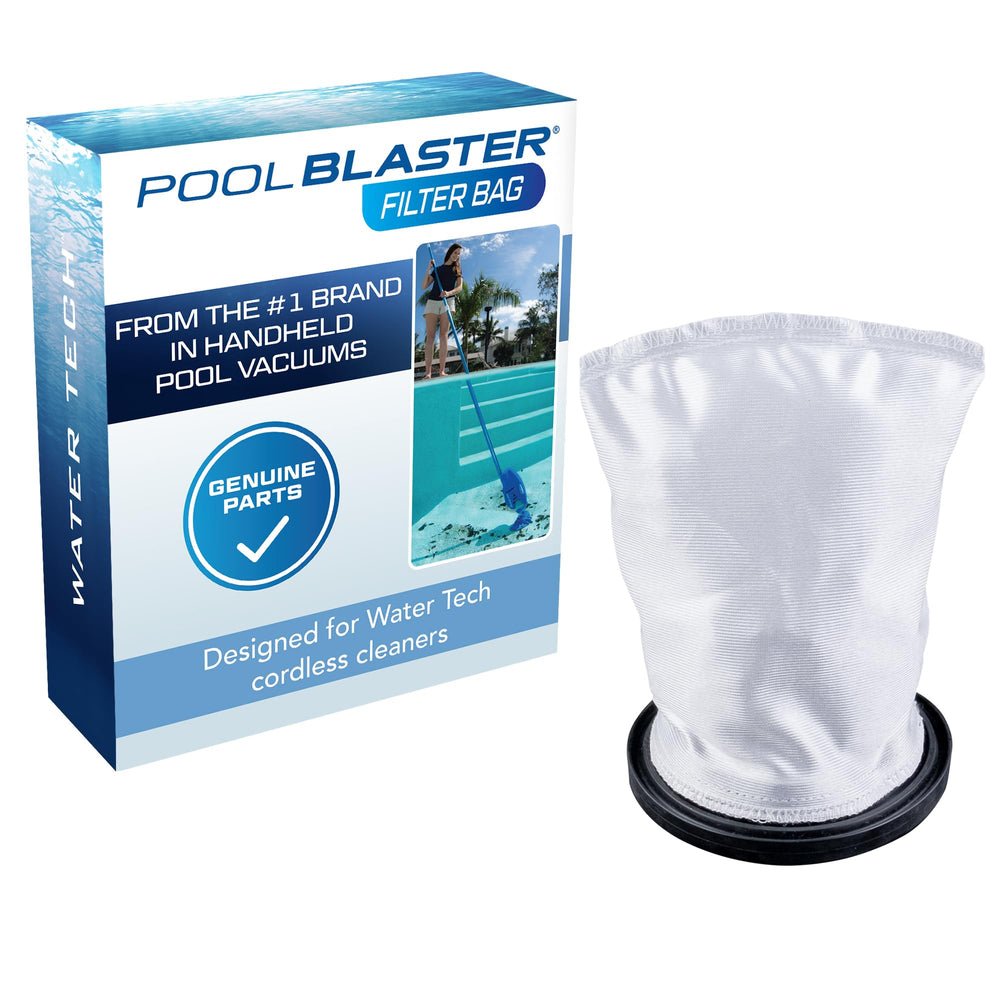 POOL BLASTER front view of replacement bag showing clean fit and quick swap benefit