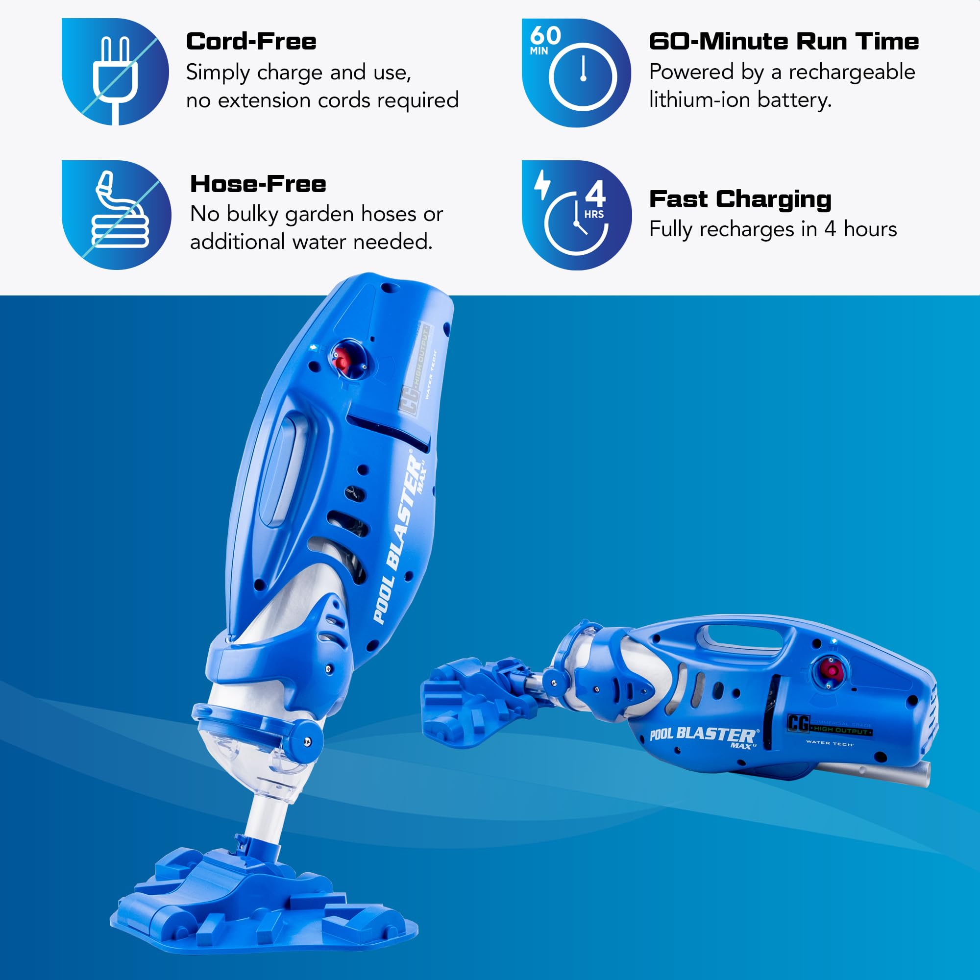 POOL BLASTER Max CG filter bag closeup showing removable filter and contained debris
