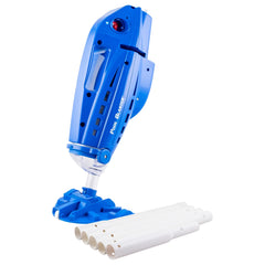 POOL BLASTER front view showing vacuum design and fast cleaning benefit