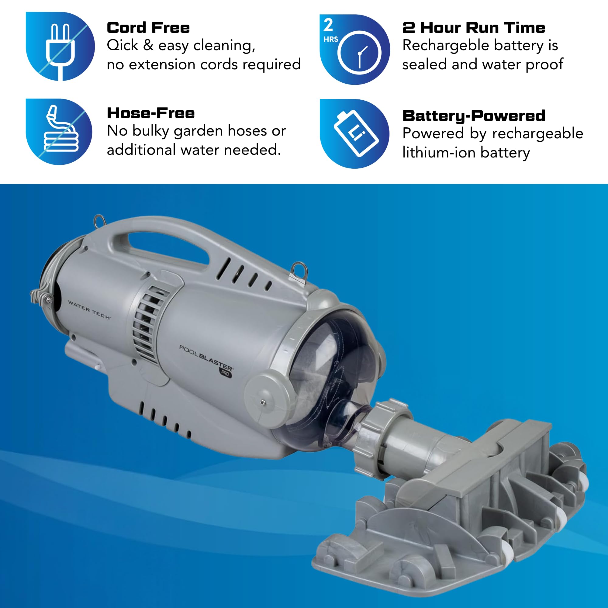 POOL BLASTER set of three washable filter bags for different debris