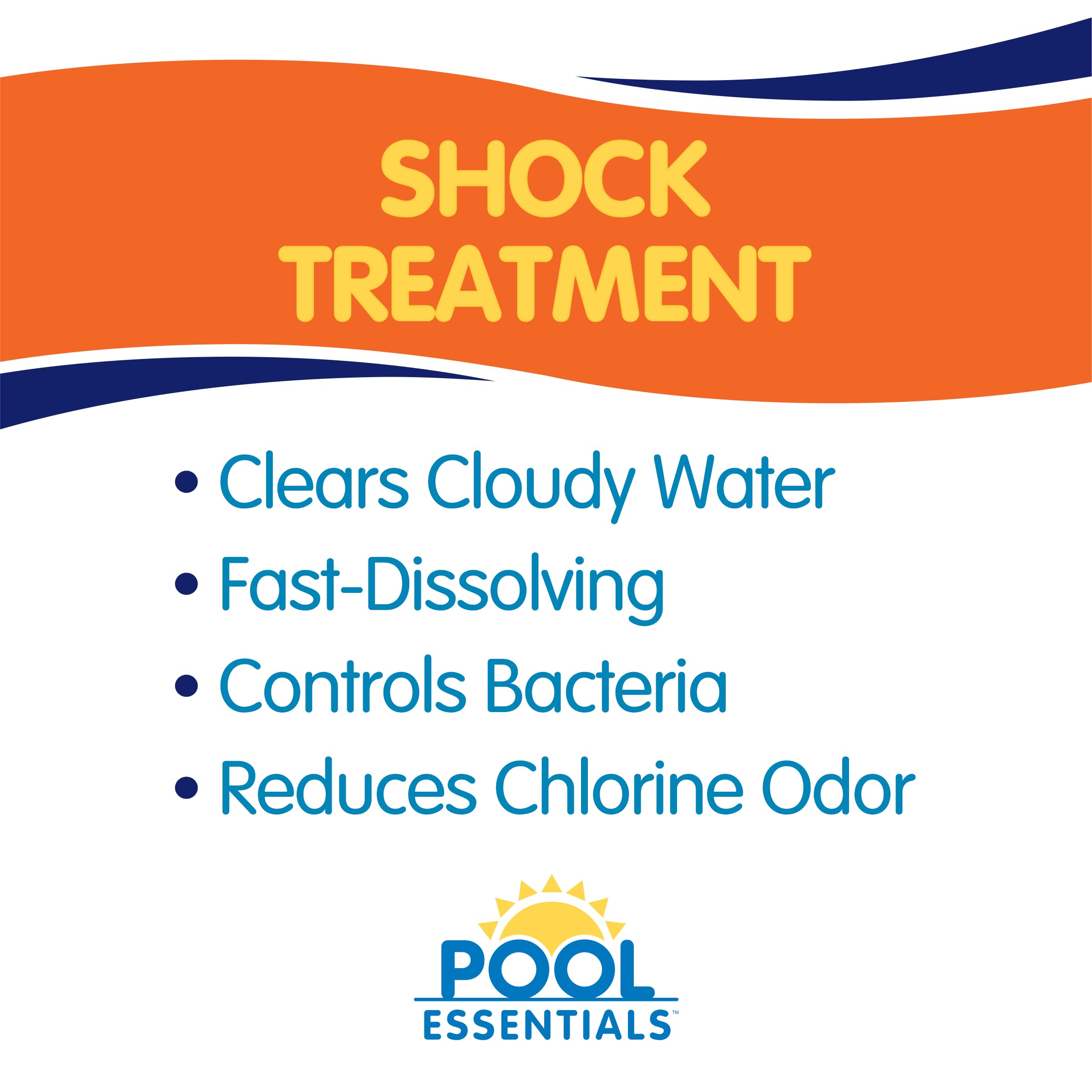 Pool Essentials dissolving in pool water showing fast clarification effect