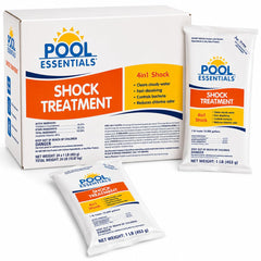 Pool Essentials front packaging showing clear labeling and quick dosing benefit