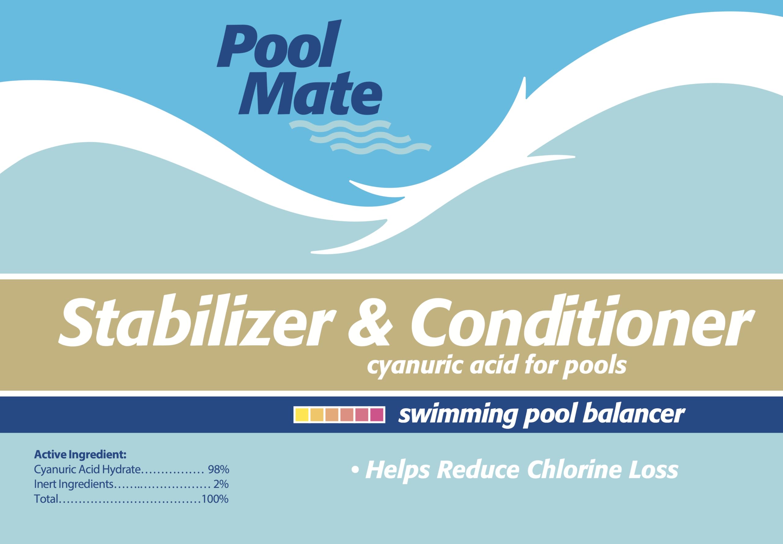 Pool Mate being added to skimmer with clear instructions and improved chlorine protection