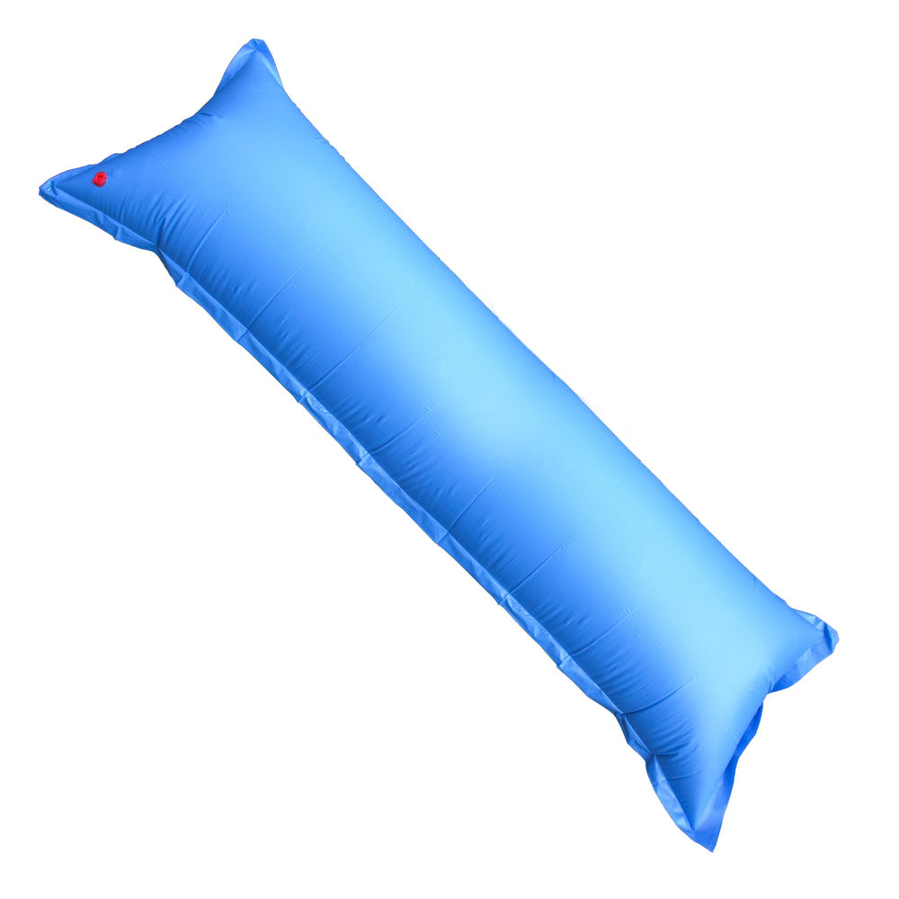 Pool Mate front view of classic pillow showing durable vinyl and label protecting pool