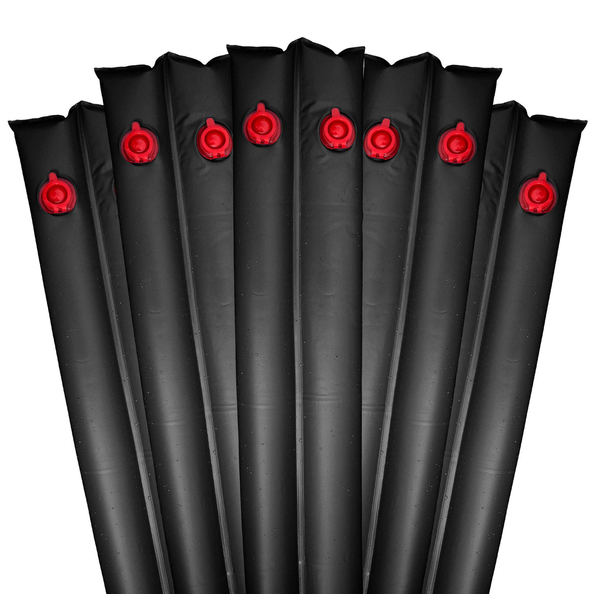 Pool Mate front packaging showing five black water bags and brand for winter security