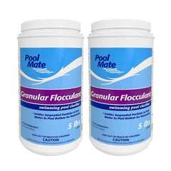 Pool Mate front packaging showing two 5-pound bags and clear usage benefit