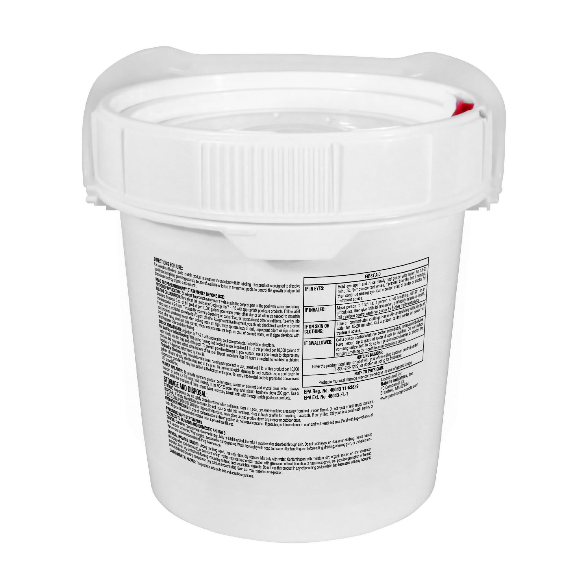 Pool Mate granule close-up texture illustrating fast-dissolving, concentrated sanitizer
