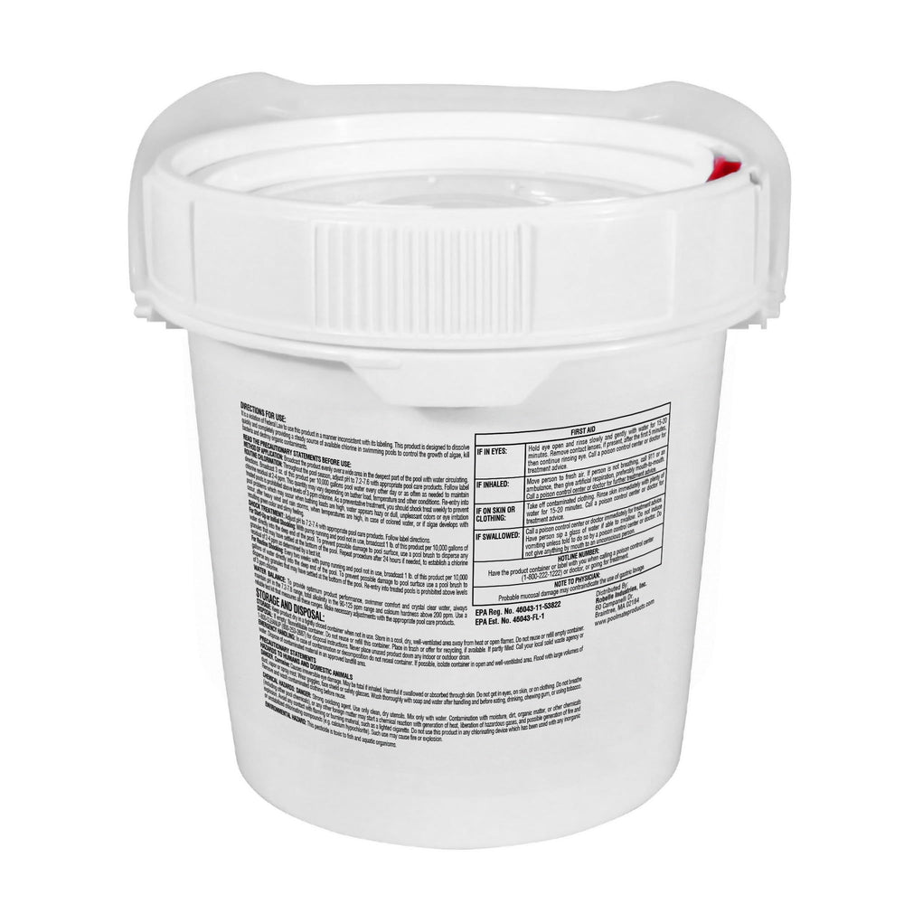 Pool Mate granule close-up texture illustrating fast-dissolving, concentrated sanitizer