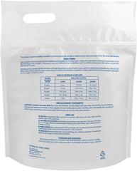 Pool Mate granule texture close-up, clear cyanuric conditioner visual benefit
