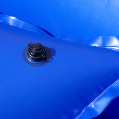 Pool Mate reinforced grommets and 50 foot rope ready for secure anchoring