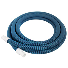 Pool Mate front view of hose showing length and durable UV-coated shell for long life