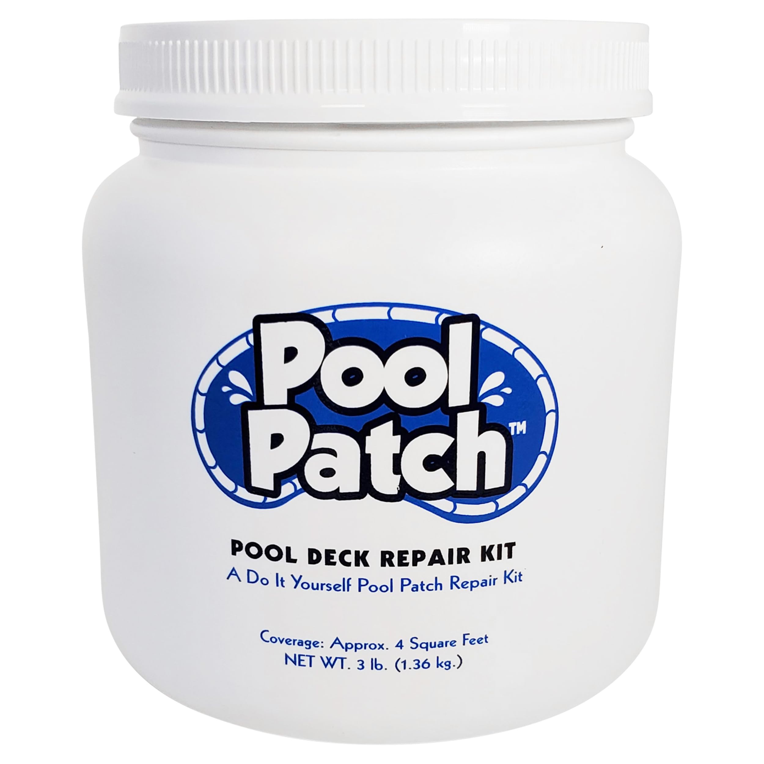 Pool Patch front packaging showing kit and included bonder for quick repairs
