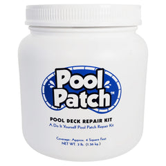 Pool Patch front packaging showing kit and included bonder for quick repairs