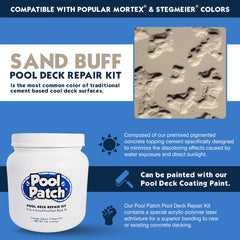 Pool Patch mixed paste in bowl ready to apply benefits easy molding