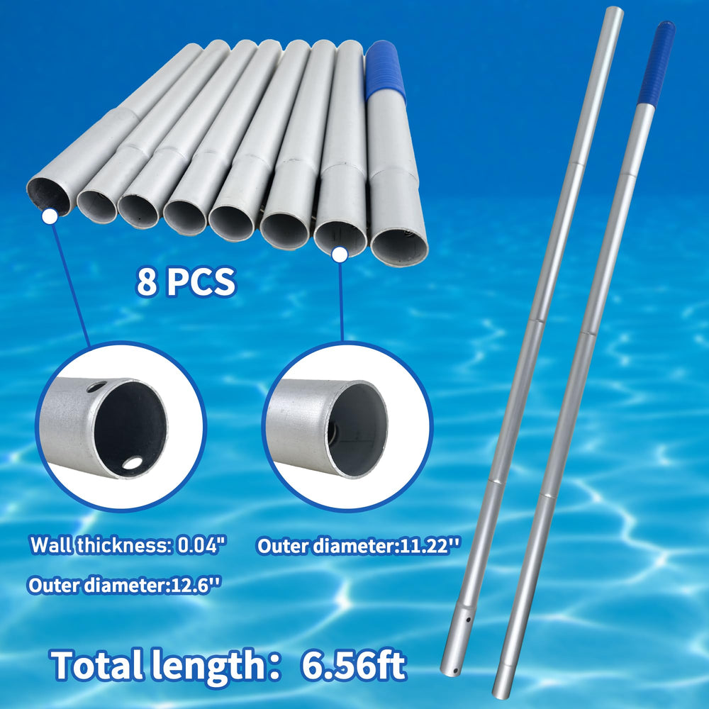 Pool Stomach handheld unit next to a hand to show compact size and portability