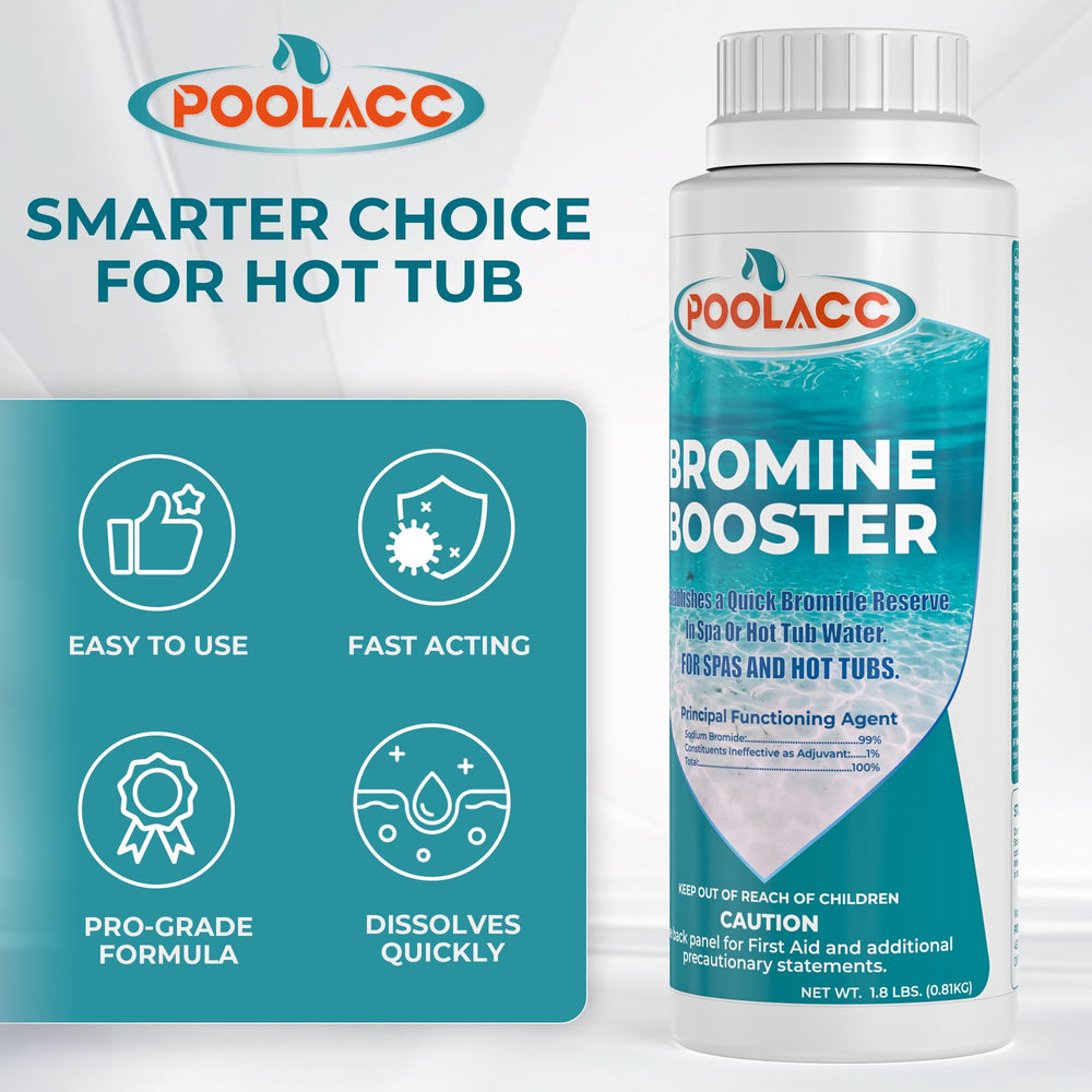 POOLACC measured 2 oz dose for 500 gallons to rebuild protection
