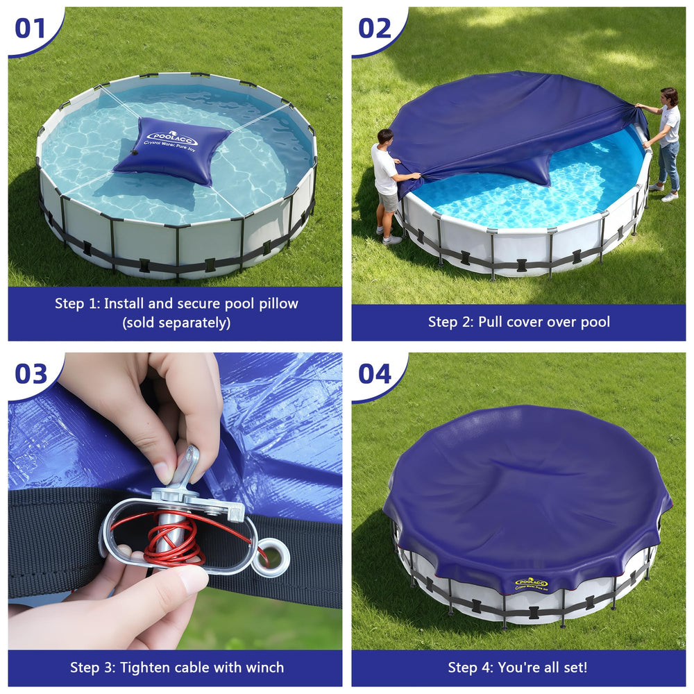 POOLACC skimmer sponge and two plugs kit for complete winterization convenience