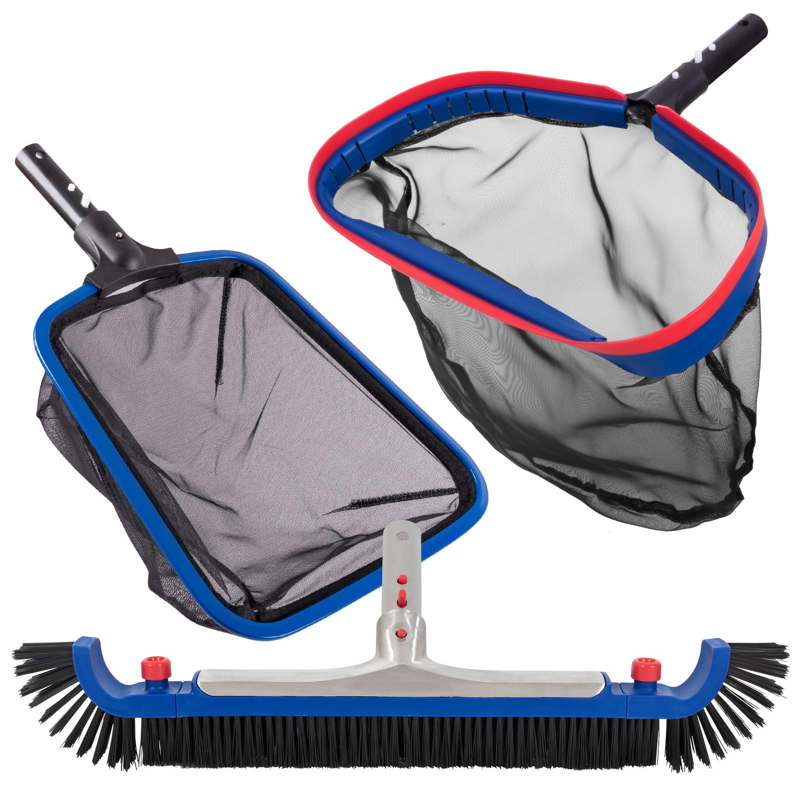 POOLAZA 20-inch brush front view for faster wall cleaning