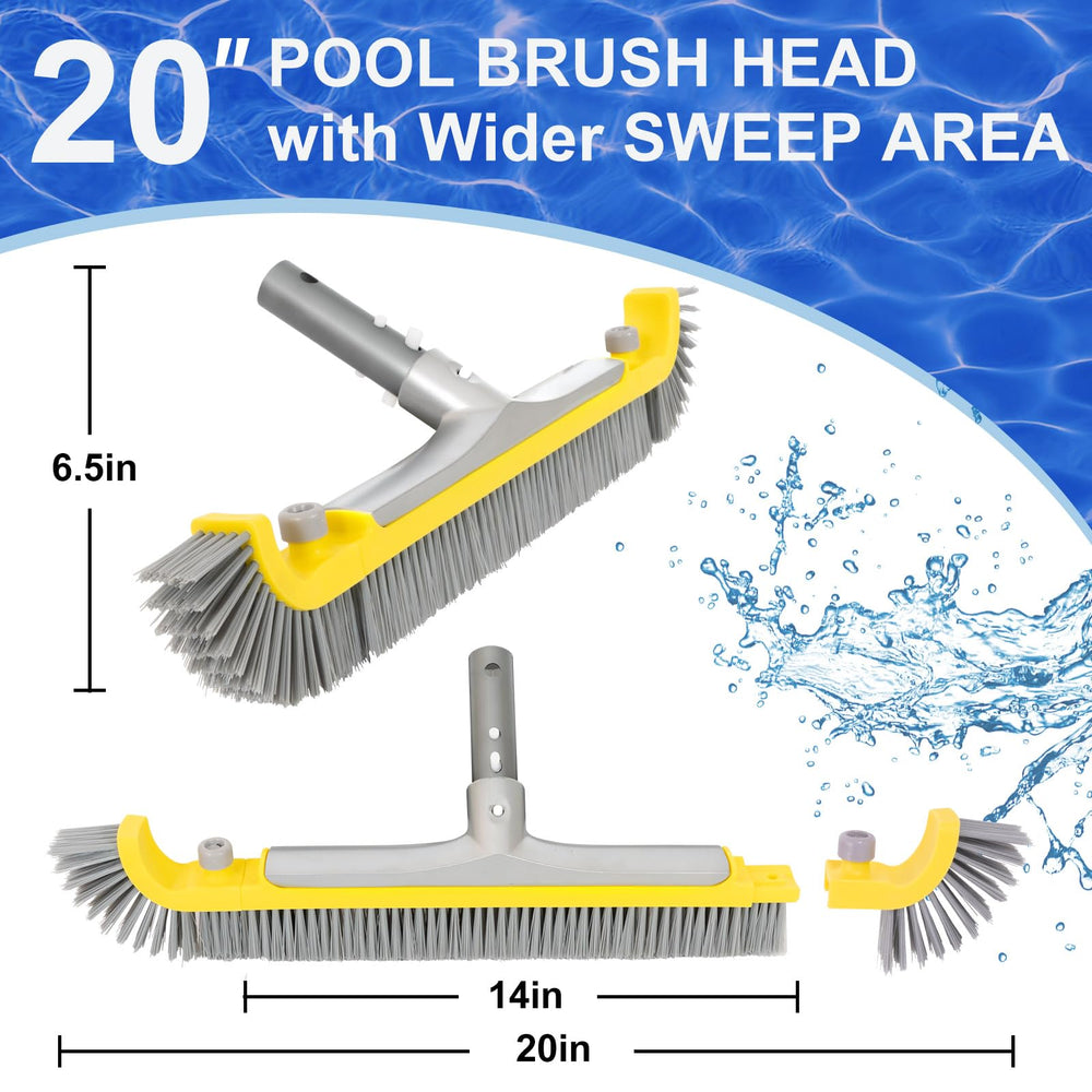 POOLAZA close-up of BPT bristles demonstrating strong scrubbing power