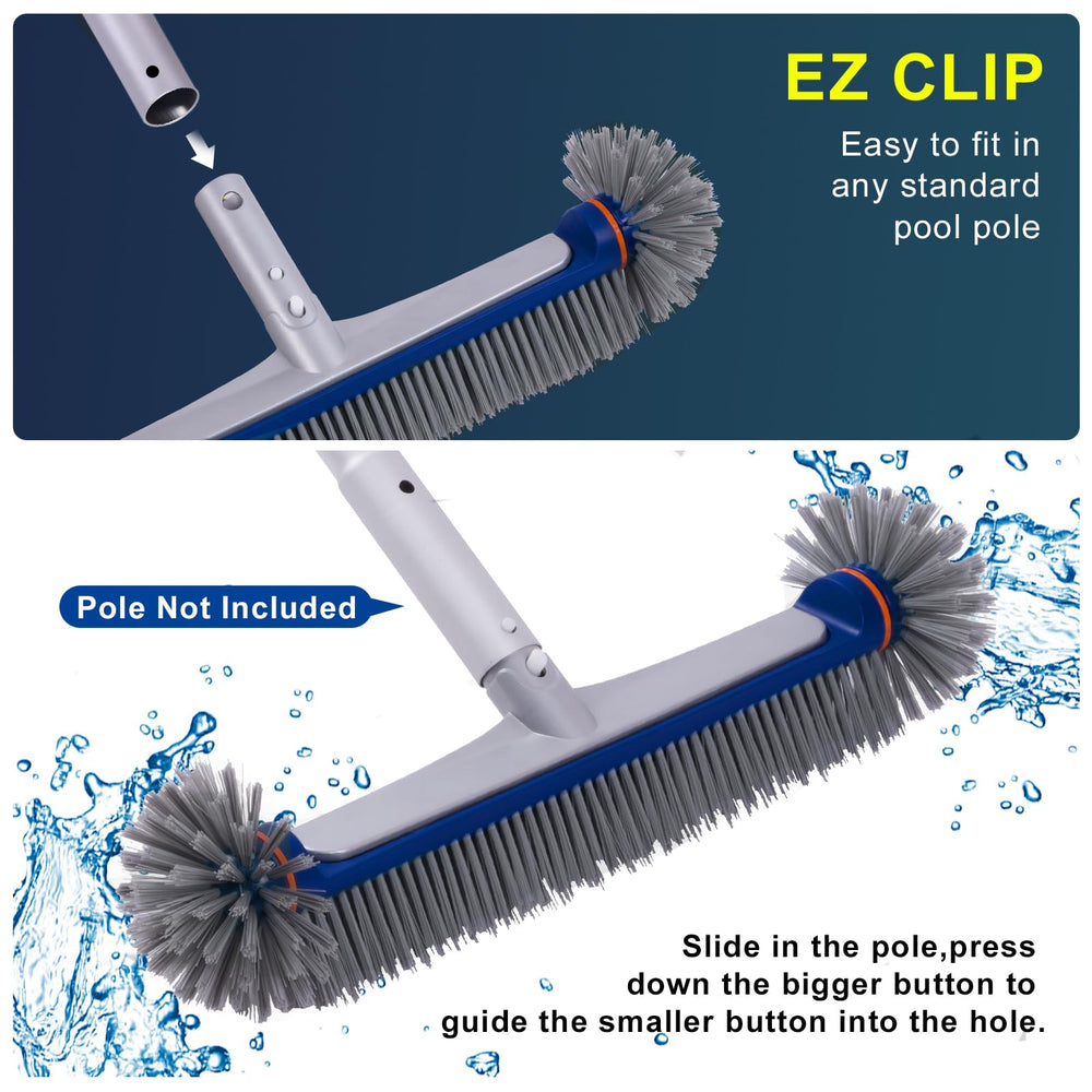 POOLAZA smooth rounded head edges protecting liner from abrasion