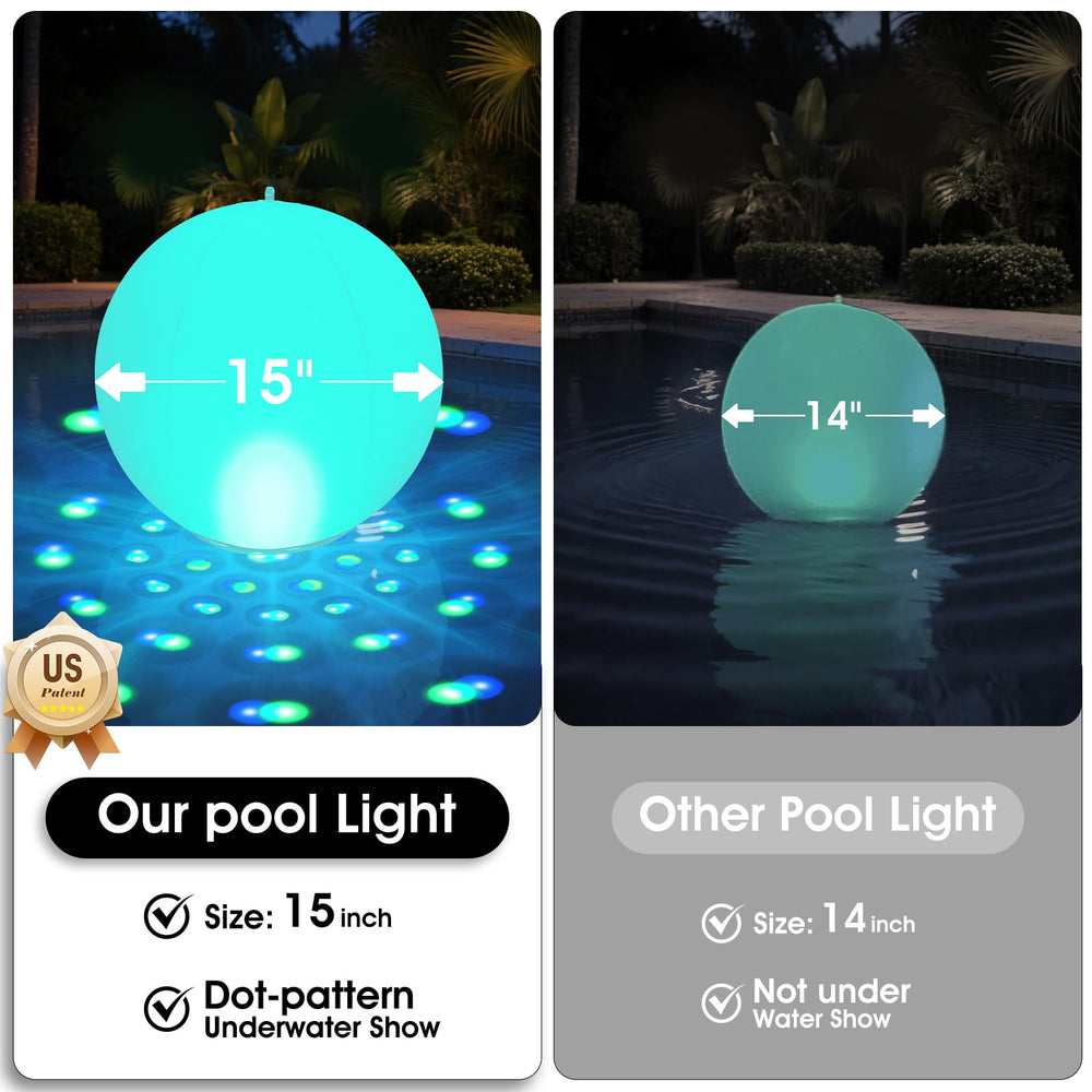 PoolBliss hanging as garden lantern adding decorative glow and flexible use