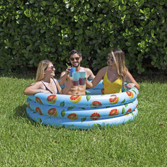 Poolcandy side profile displaying ring height and stability for comfortable lounging