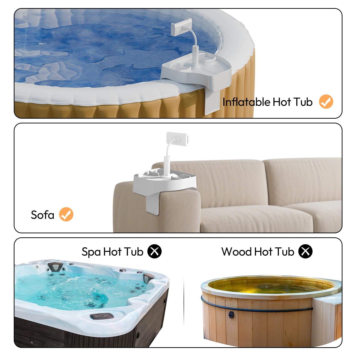 POOLCOMFT lifestyle image poolside illustrating relaxation and easy access to items