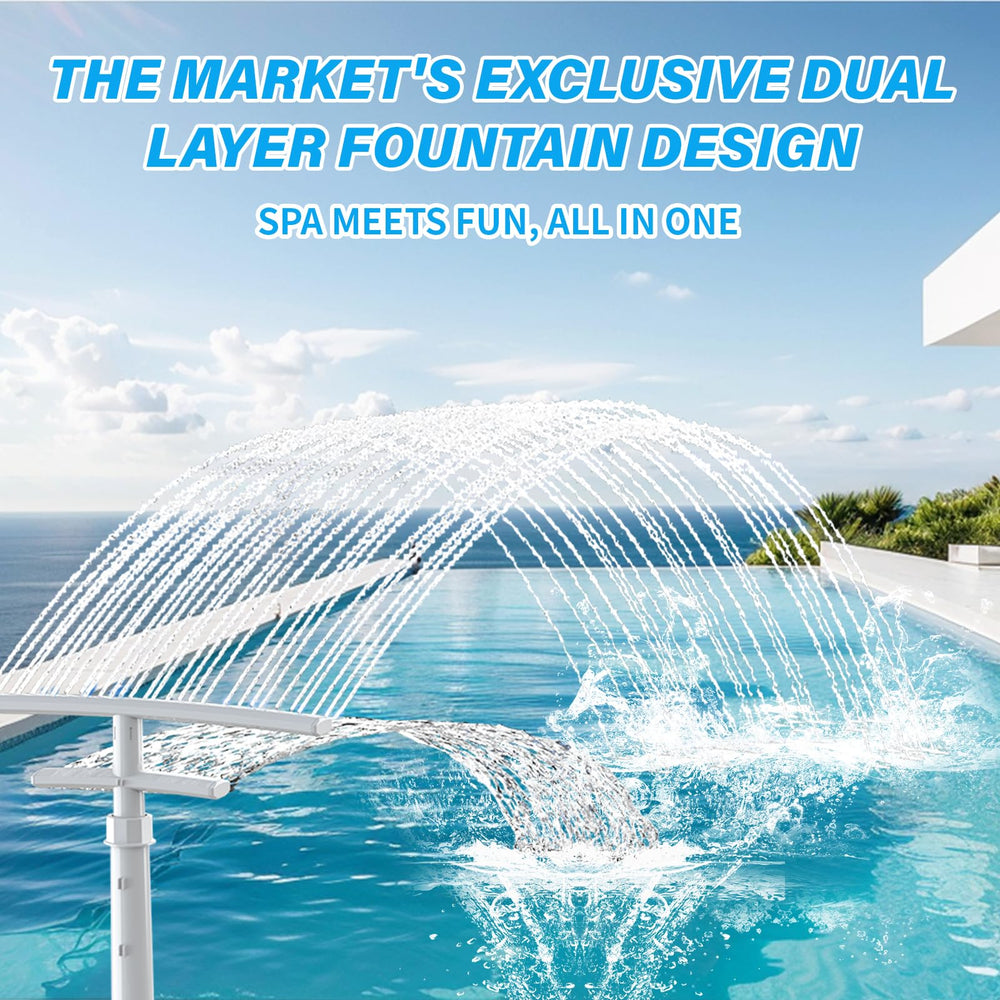 PoolCoolPro close-up of dual-layer nozzles showing precision jets for stronger aeration