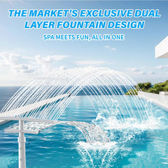 PoolCoolPro close-up of dual-layer nozzles showing precision jets for stronger aeration