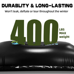 Poolergetic pillow positioned in above ground pool reducing wall pressure