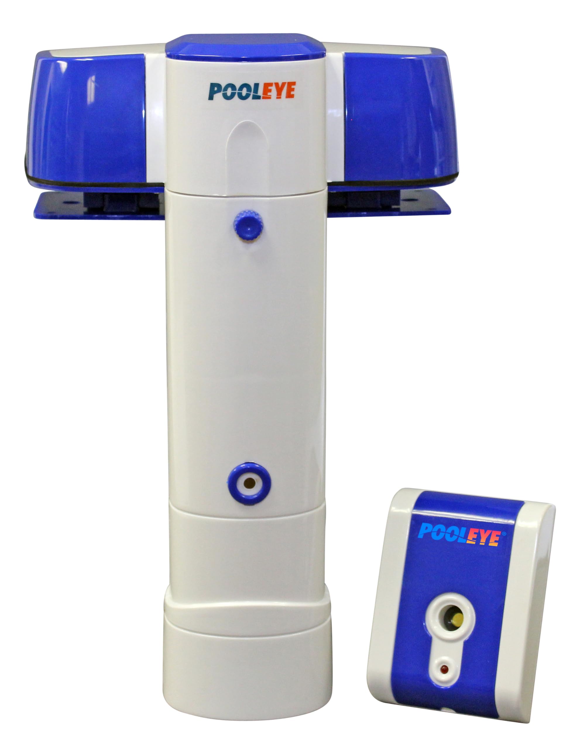 PoolEye front-mounted unit showing compact profile and clear mounting for safety