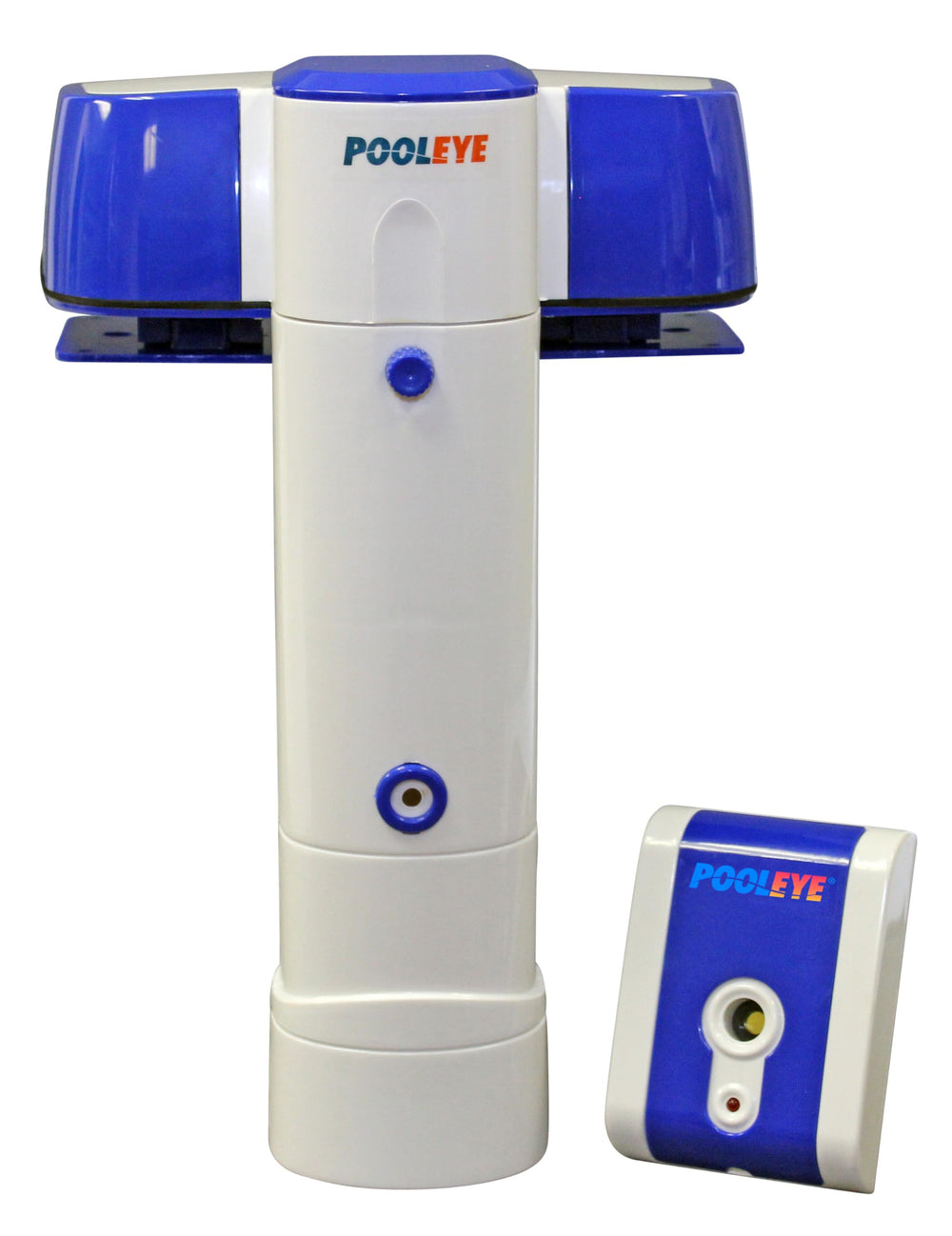 PoolEye front-mounted unit showing compact profile and clear mounting for safety