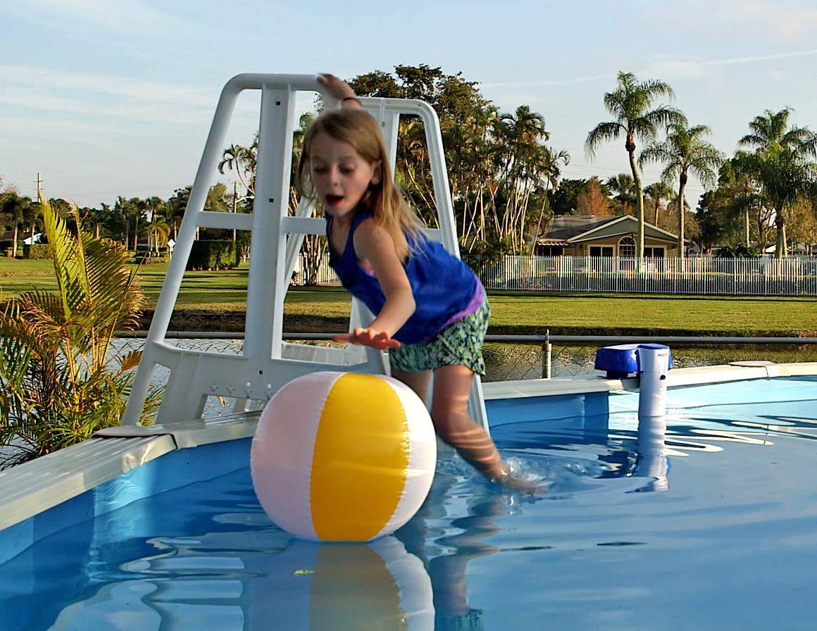 PoolEye scale with mounting hardware illustrating included accessories and fit