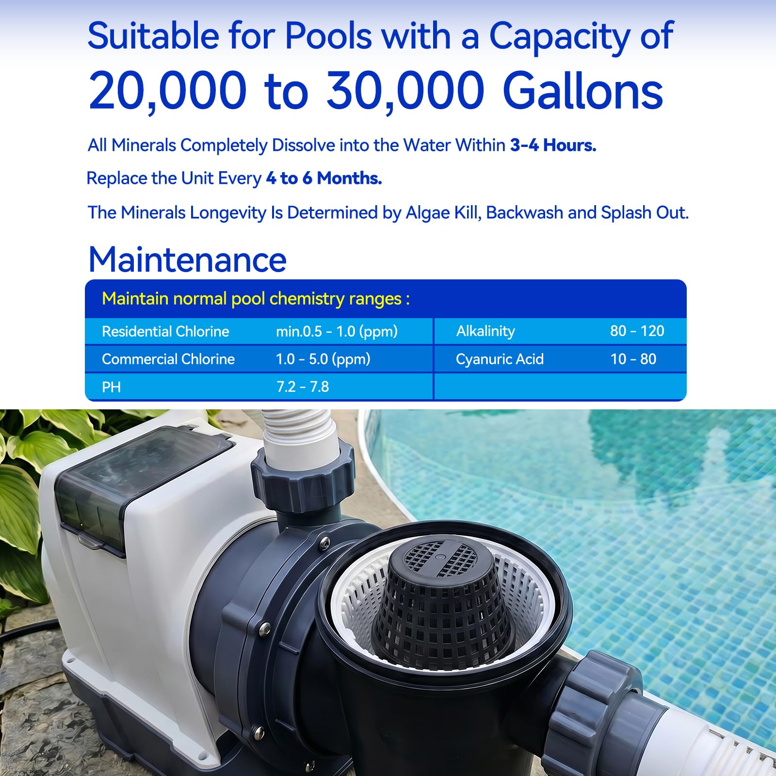 PoolFilter X held in hand showing scale and convenient single-season use
