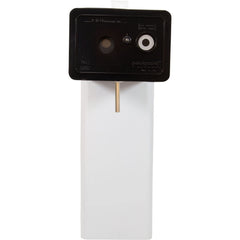 PoolGuard receiver and 12V power supply displayed conveying easy plug-in setup and range