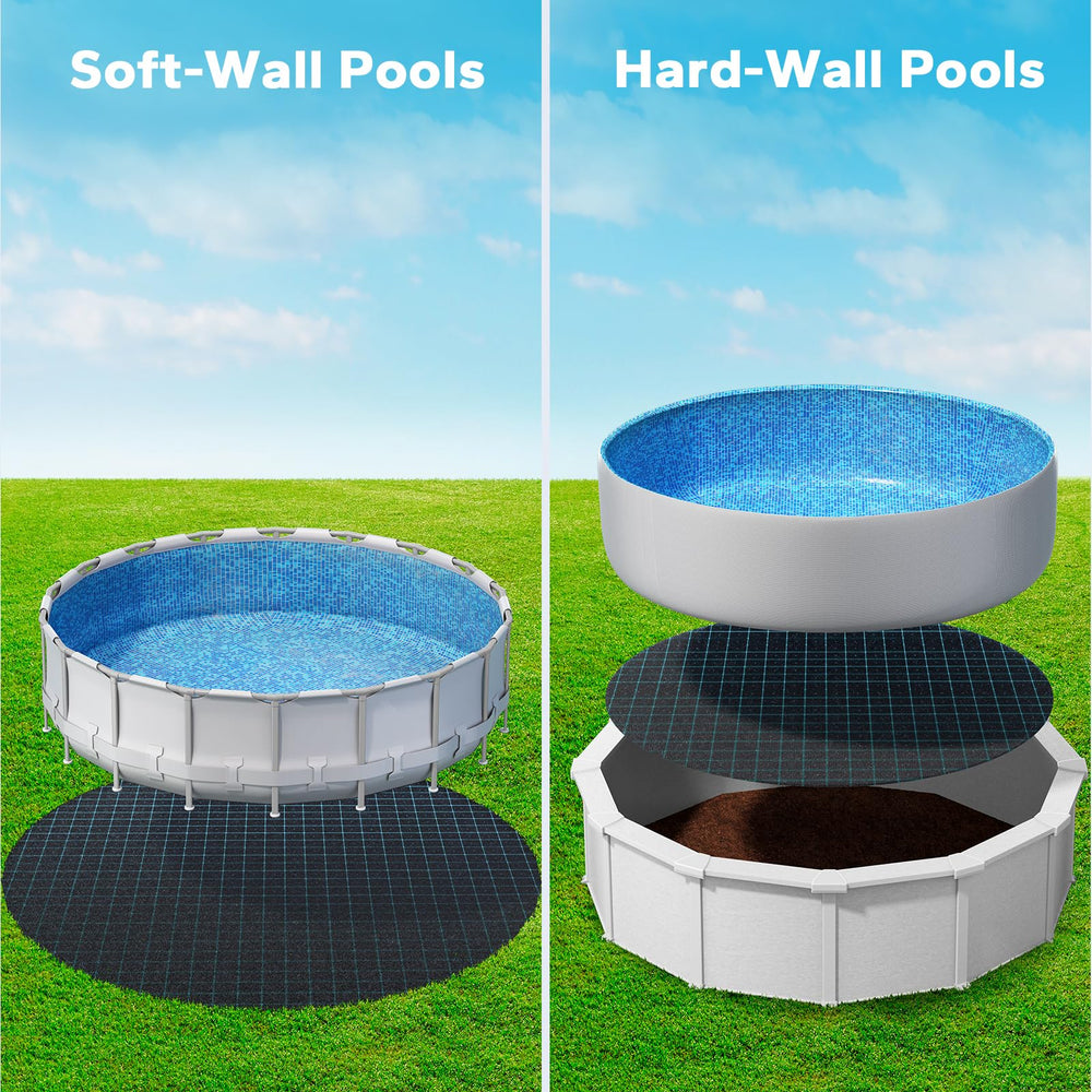 POOLHACKER pad edge detail highlighting thickness that cushions and prevents abrasion