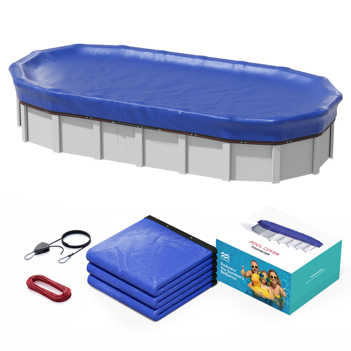 POOLHACKER front packaging view showing full cover and benefits