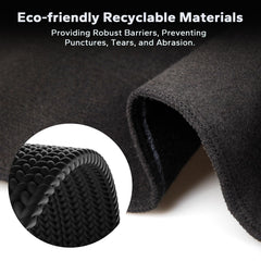 POOLHACKER pad installed under pool liner showing even cushioning and longer liner life