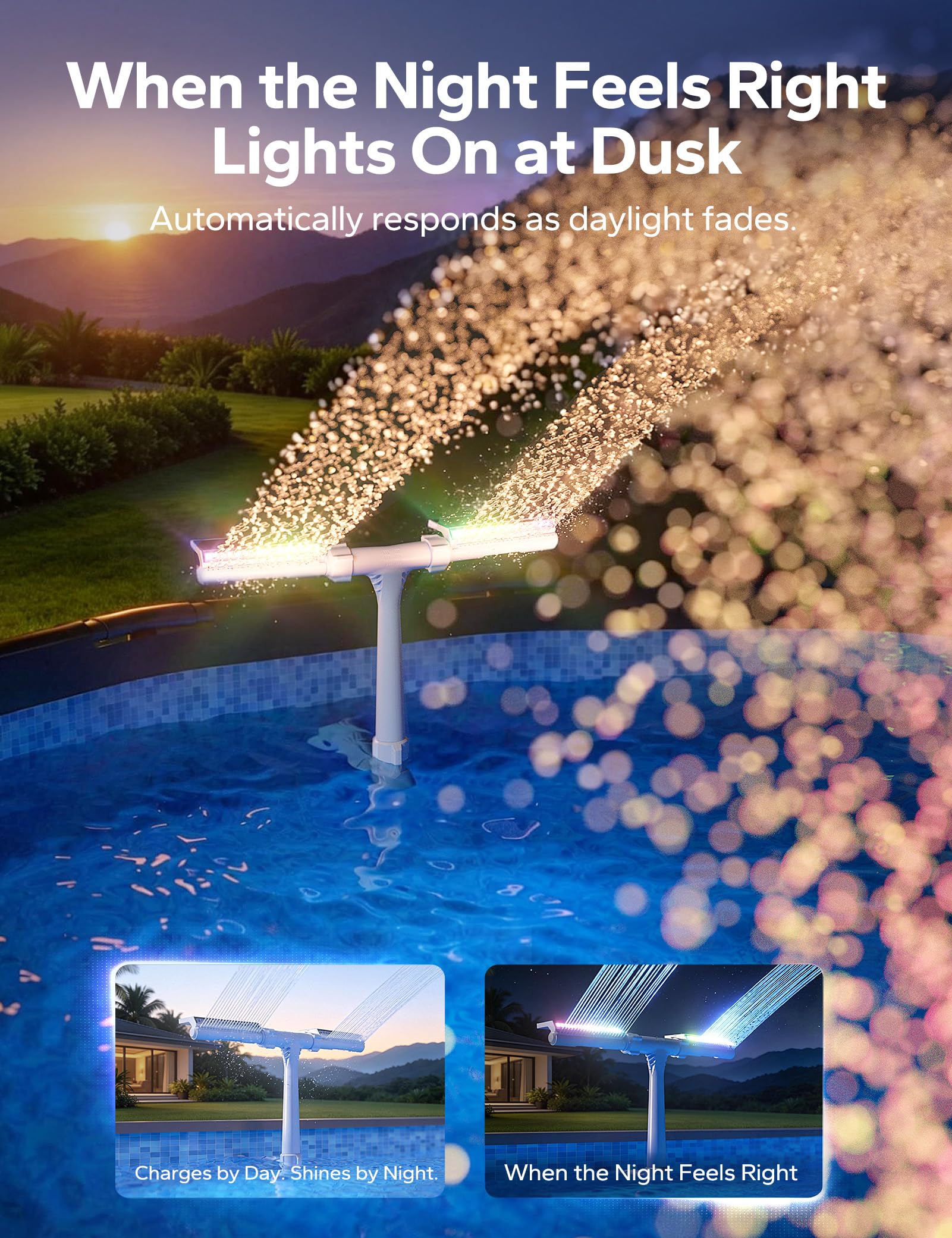 POOLHACKER LED array detail highlighting 32 multi-chip LEDs for richer colors benefit
