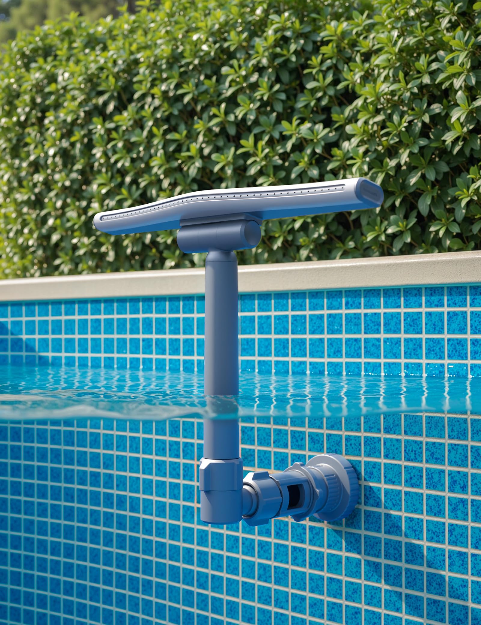 POOLHACKER lifestyle evening pool party setting, enhances ambiance and social gatherings