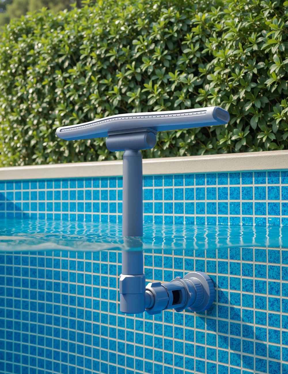 POOLHACKER lifestyle evening pool party setting, enhances ambiance and social gatherings