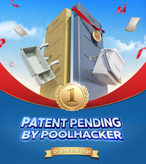 POOLHACKER tablero con textura tipo madera, aspecto elegante y duradero