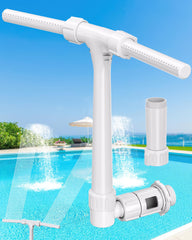 POOLHOUR front view of fountain showing compact design and quick install benefit