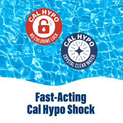 POOLIFE pouring shock granules into pool to restore chlorine quickly
