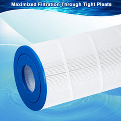 Poolimpid cartridge installed in a pool filter housing for easy replacement